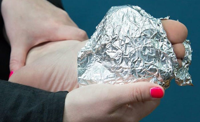 Wrap your feet in a few layers of aluminum foil. 1 hour later? Incredible –  1K Recipes!